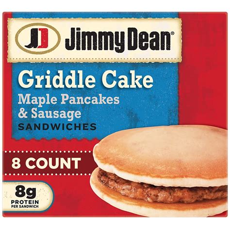 Jimmy Dean Griddle Cake Sandwiches Maple Pancakes & Sausage Family Pack ...