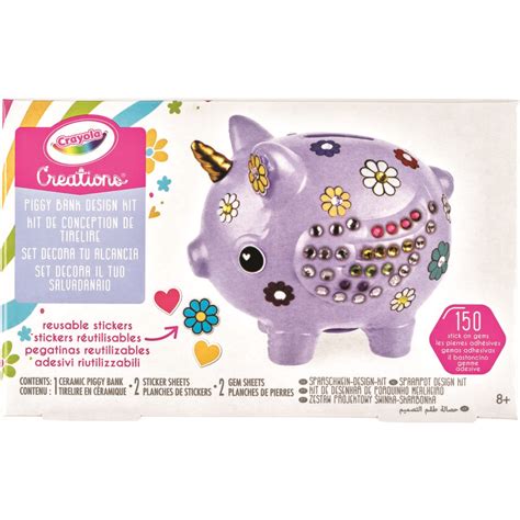 Crayola Creations Piggy Bank Design Kit | BIG W