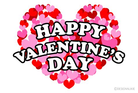 Full Heart Happy Valentine's Day Clip Art Free PNG Image｜Illustoon