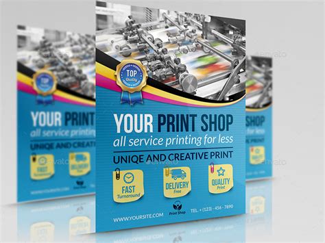 Print Shop Flyer Template by OWPictures | GraphicRiver