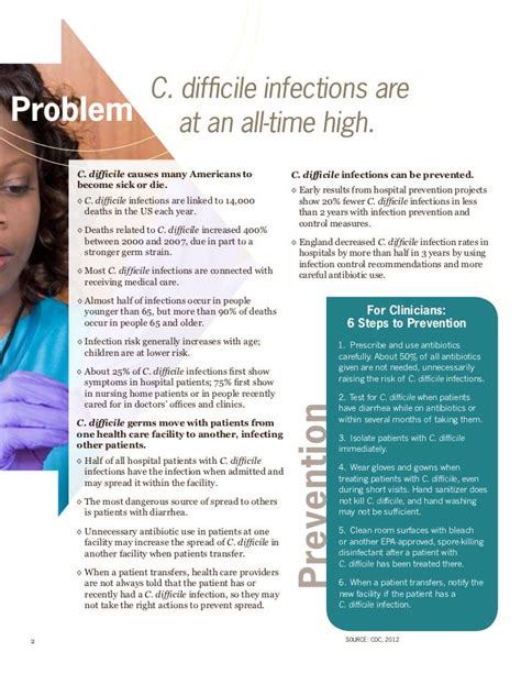 C Diff Information From the CDC