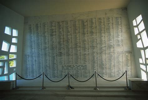 names-of-victims-on-wall-at-uss-arizona-memorial - Pearl Harbor Pictures - World War II ...