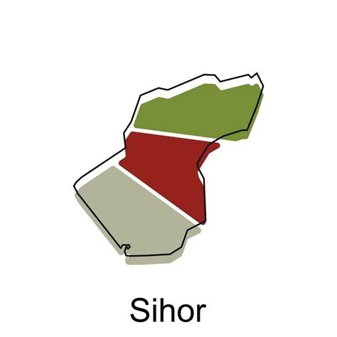 Sihor map. vector map of the India Country. Borders of for your infographic. Vector illustration ...