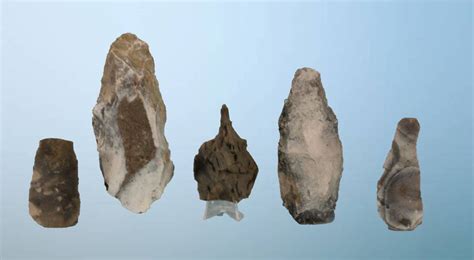 Five Danish Neolithic Flint Tools Auction