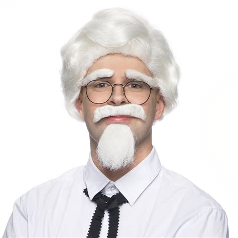 Colonel Sanders Southern Man Wig And Beard KFC Kentucky Fried Chicken Costume - Walmart.com