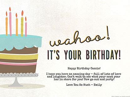 Virtual birthday cards - nsadt