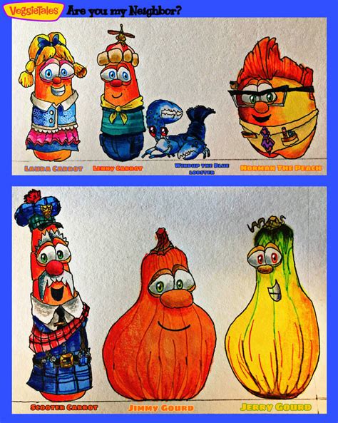 VeggieTales: Characters Re-detailed debuts 3 by wilduda on DeviantArt