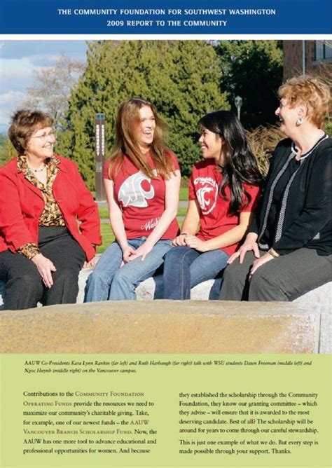 AAUW College Scholarships | Vancouver (WA) Branch