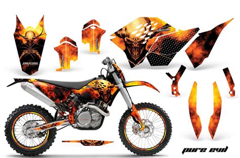 Custom KTM Dirt Bike with Skull Chief Design