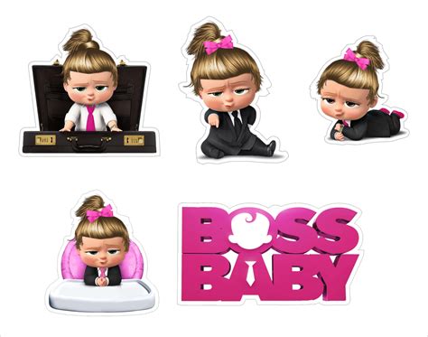 "Boss baby"- GIRL BIRTHDAY CAKE DECORATING KIT/CAKE TOPPER/CUP CAKE TO ...