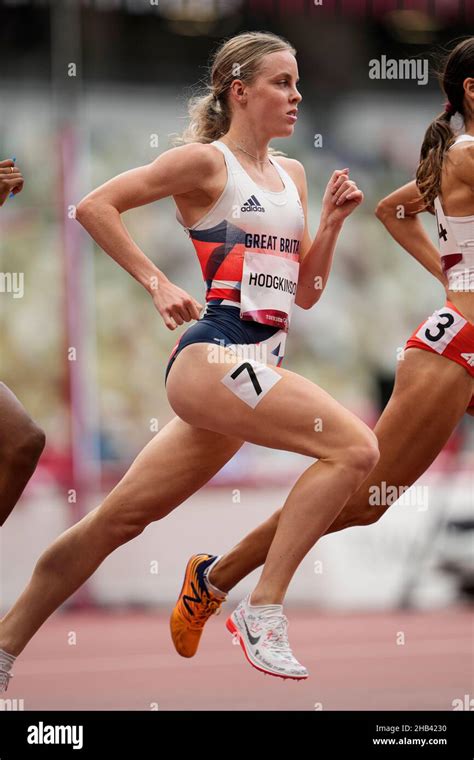 Keely Hodgkinson competing in the 800 meters of the 2020 Tokyo Olympics Stock Photo - Alamy