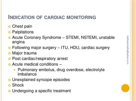 Cardiac monitoring & ECG