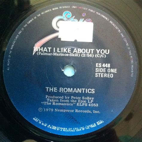 The Romantics - What I Like About You (1979, Vinyl) | Discogs