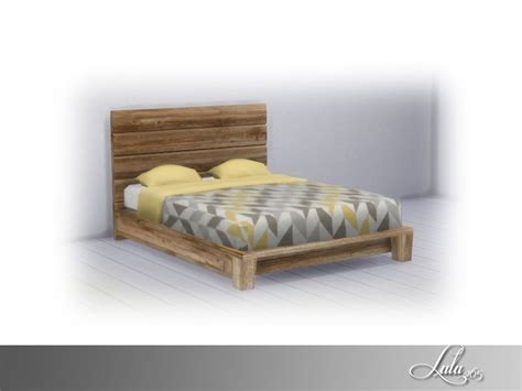 Lulu265's Urban Bedroom Bed | Urban bedroom, Sims 4 beds, Bed