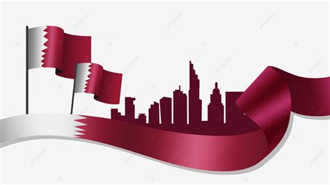 Qatar National Day Flag Banner, Qatar, National Day, National Flag PNG Transparent Clipart Image ...