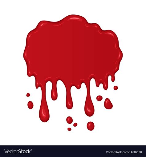 Blood splash or drop Royalty Free Vector Image