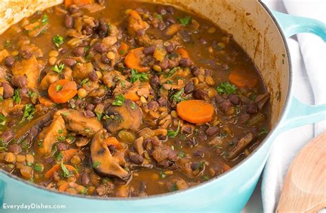 Vegan Mushroom and Adzuki Bean Stew Recipe