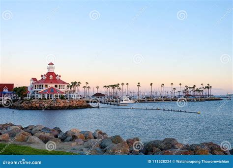 Shoreline Village stock photo. Image of beautiful, harbor - 111528224