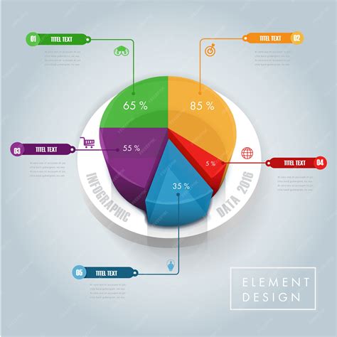 Premium Vector | Data chart template design for marketing.