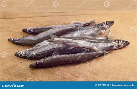 Fresh Sea Chilled Capelin Fish Stock Image - Image of cuisine, chilled ...