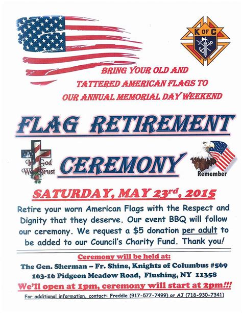 Flag retirement ceremony this Saturday, 5/23 - The Flushing Blog