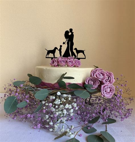 Family Cake Topper Custom Wedding Topper Bride and Groom - Etsy