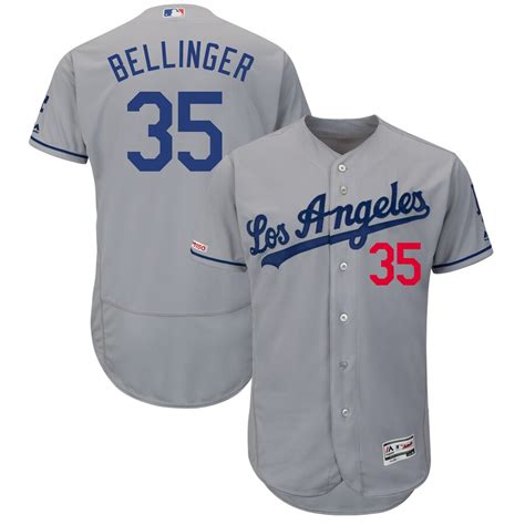 Majestic Cody Bellinger Los Angeles Dodgers Gray Road Flex Base Authentic Collection Player Jersey