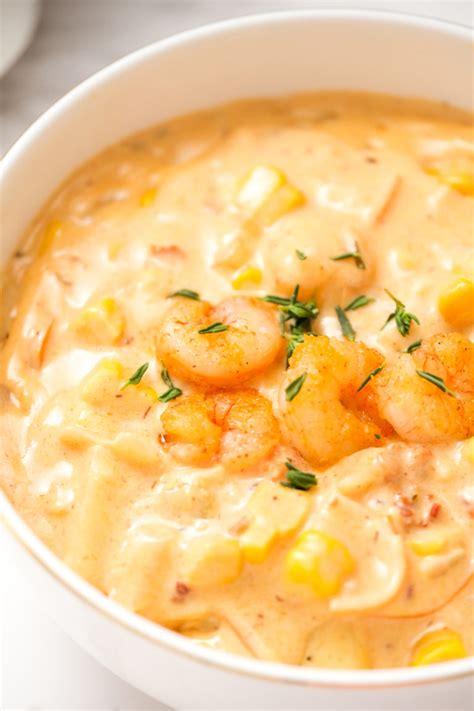 Shrimp & Corn Bisque - Reluctant Entertainer