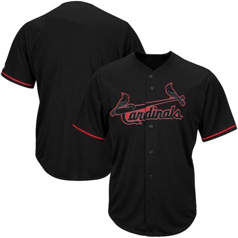 St. Louis Cardinals Majestic Big & Tall Pop Fashion V-Neck Jersey ...