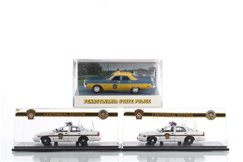 Lot - Pennsylvania State Police Collectible Car Replicas-Lot Of 5