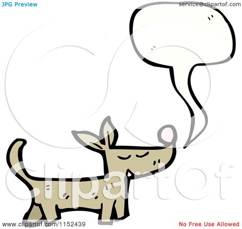 Cartoon of a Talking Dog - Royalty Free Vector Illustration by lineartestpilot #1152439