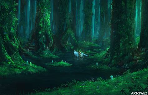 Derek Weselake - The Forest of Princess Mononoke