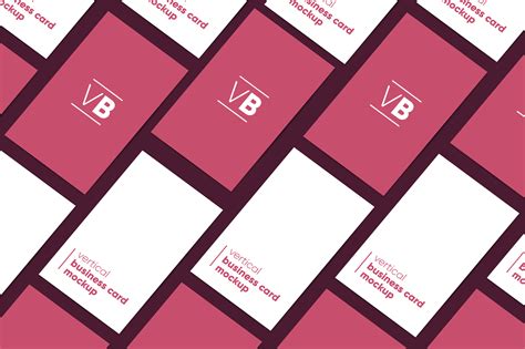 Vertical Business Card Mockup By WildOnes | TheHungryJPEG