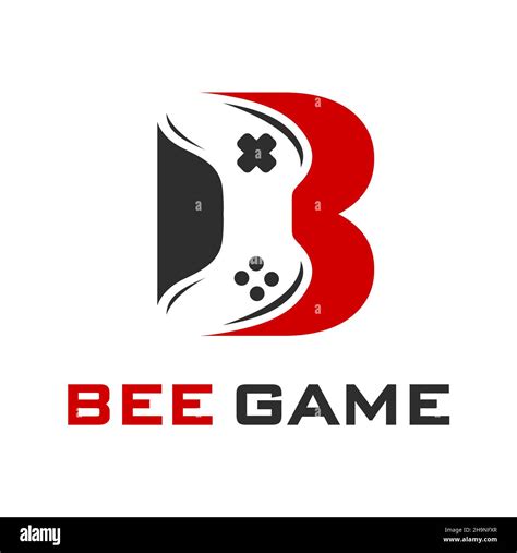 Initial game stick logo design B Stock Photo - Alamy