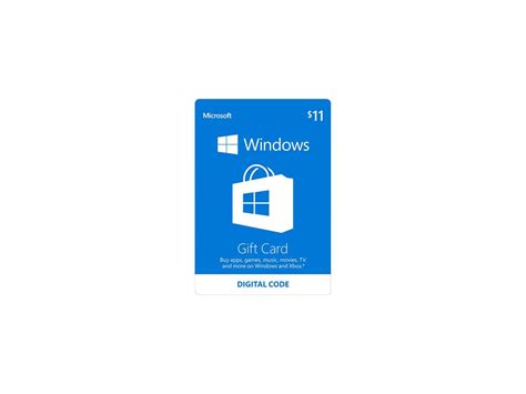 Microsoft Windows Store Gift Card - $11 (Email Delivery) - Newegg.com