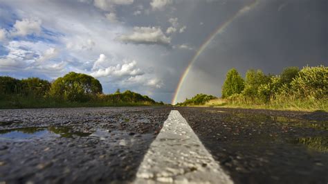 Rainbow after Rain 1920 x 1080 HDTV 1080p Wallpaper