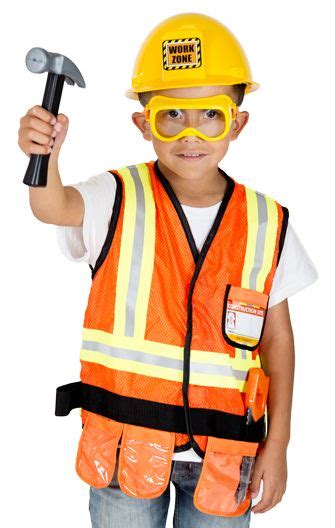 Construction Worker Costume | Boy costumes, Pretend play costumes, Office halloween costumes