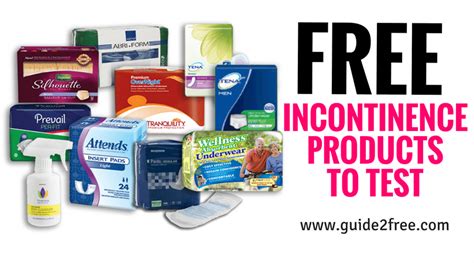 FREE Incontinence Products • Guide2Free Samples | Free stuff by mail ...