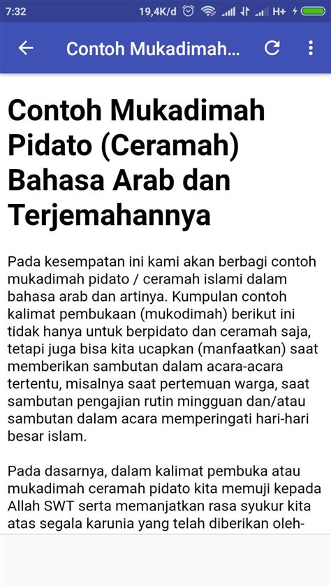 Contoh Mukadimah Pidato Bahasa Arab