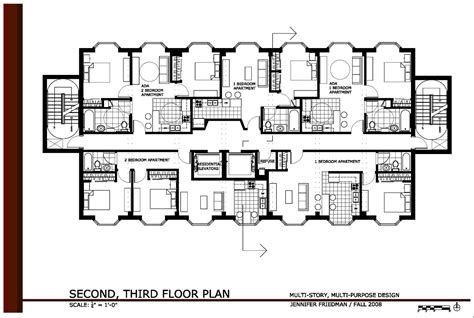 2 Storey Office Building Floor Plan