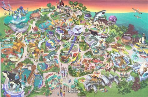 SeaWorld San Diego Map and Brochure (1980 - 2024) | ThemeParkBrochures.net