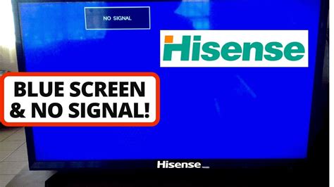 My TV Has a Blue Screen & No Signal on Hisense TV [SOLVED] || HDMI ports "No Signal" on Hisense ...