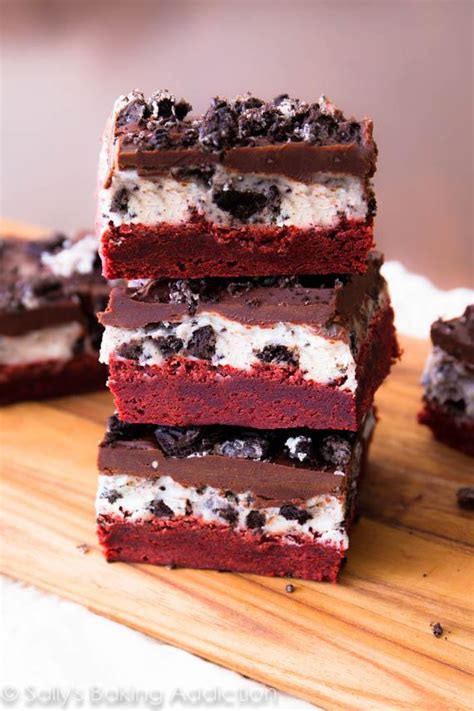 4. Red Velvet Oreo Brownies - 52 Delicious Dessert Ideas