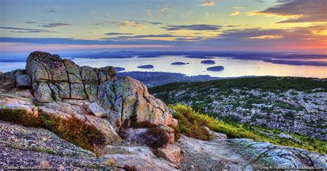 Cadillac Mountain Sunrise in Bar Harbor, Maine