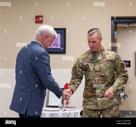 Congressman Steve Womack, Arkansas’ 3rd District, “coins” Staff Sgt. Kleist during a recent ...