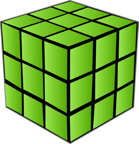 Cube clipart green, Cube green Transparent FREE for download on ...