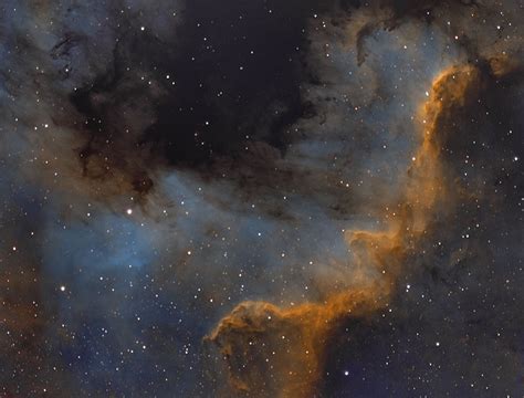 Cygnus Wall in the North American Nebula - Narrowband Image - Sky & Telescope - Sky & Telescope