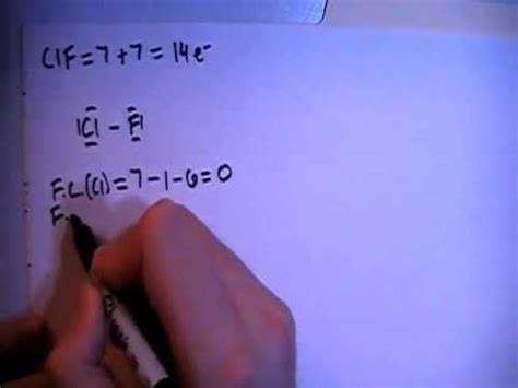 Chlorine Monofluoride ClF Lewis Dot Structure - YouTube