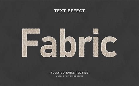 Free PSD | Fabric text effect