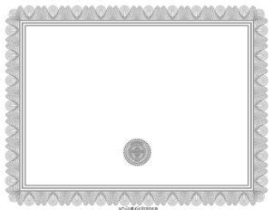 Free Blank Certificate - Print blank or customize online free